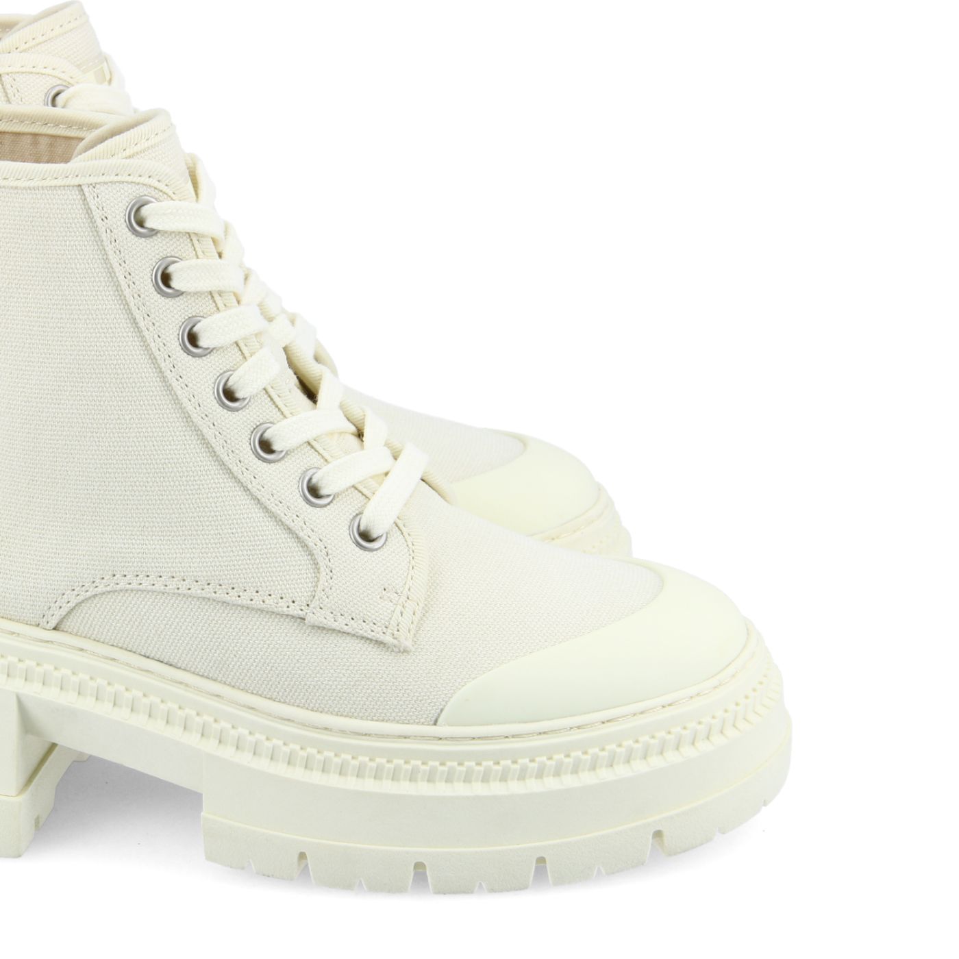 STRONG BOOTS - CANVAS RECYCLED* - IVORY SOLE IVORY